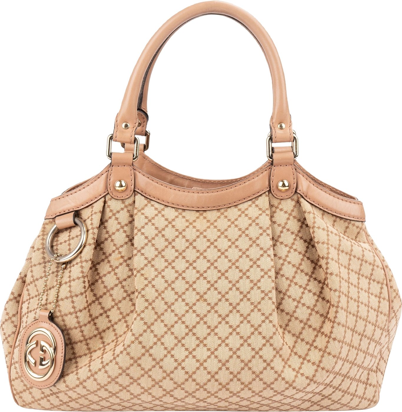 Gucci Diamante Monogram Canvas Sukey Handbag