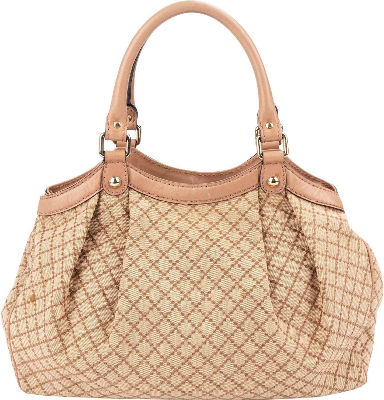 Gucci Diamante Monogram Canvas Sukey Handbag