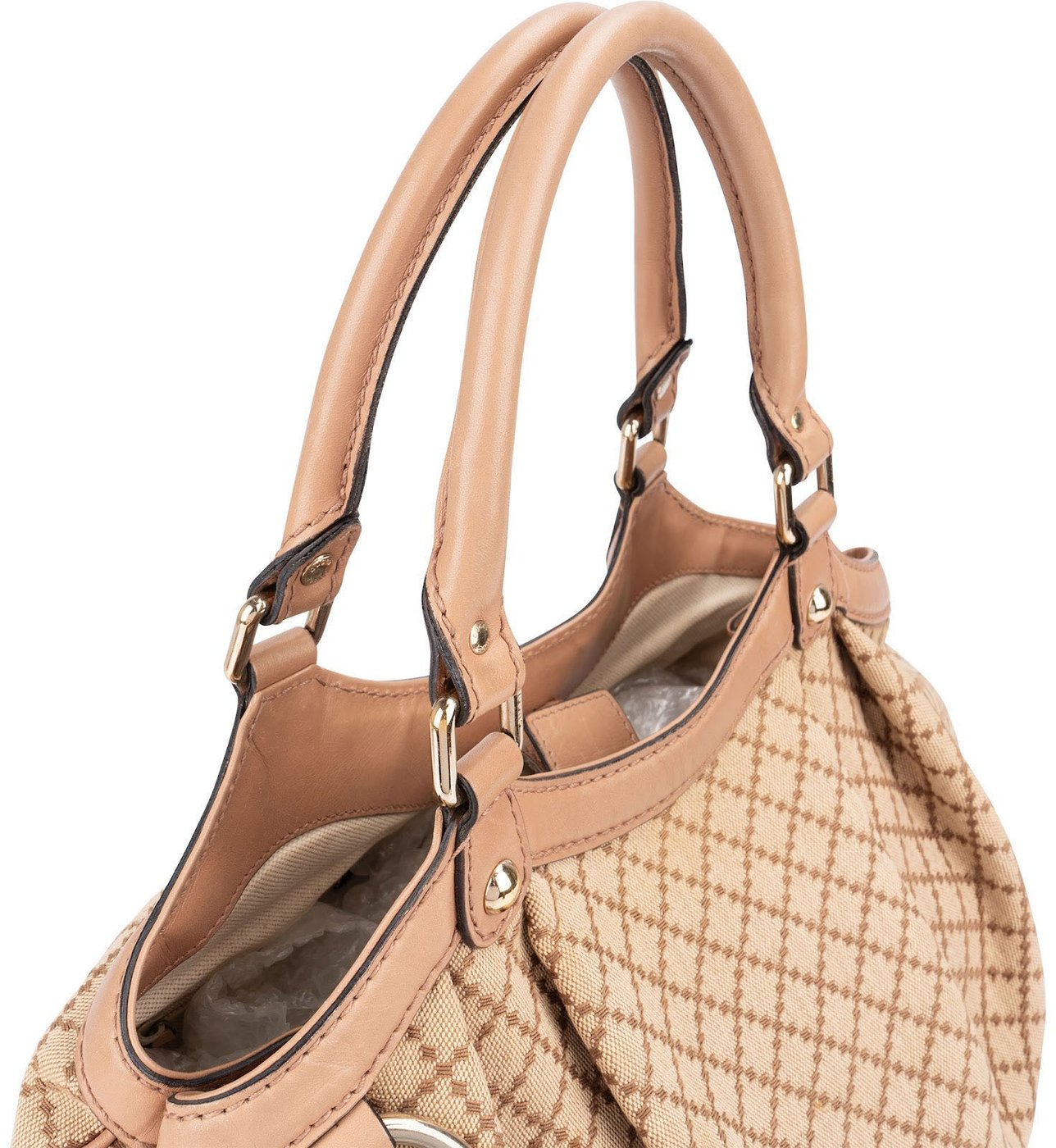 Gucci Diamante Monogram Canvas Sukey Handbag