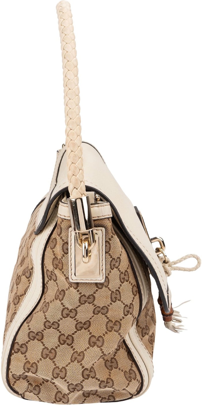 Gucci Monogram GG Canvas Bella Flap Shoulder Bag