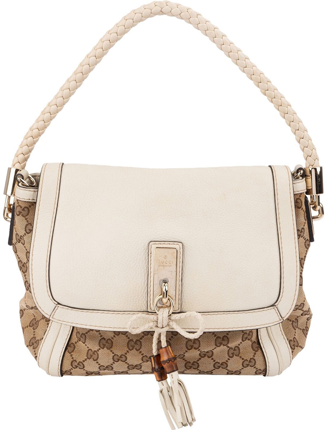 Gucci Monogram GG Canvas Bella Flap Shoulder Bag