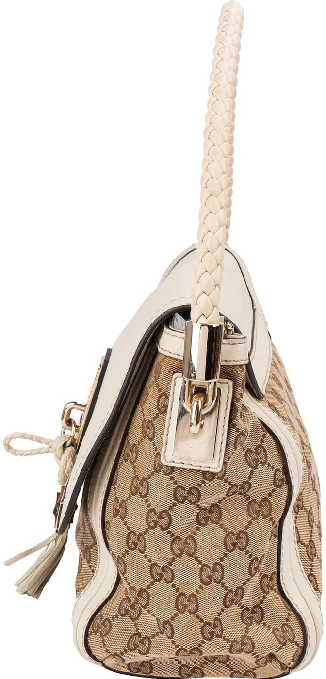 Gucci Monogram GG Canvas Bella Flap Shoulder Bag