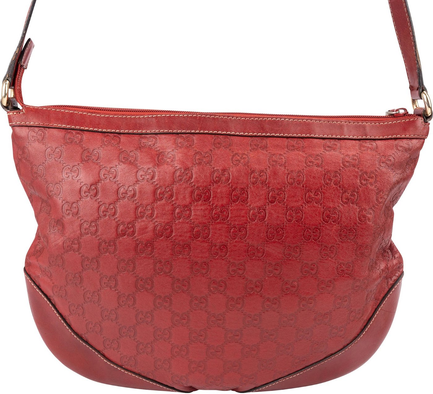 Gucci Guccissima Leather Messenger Crossbody Bag