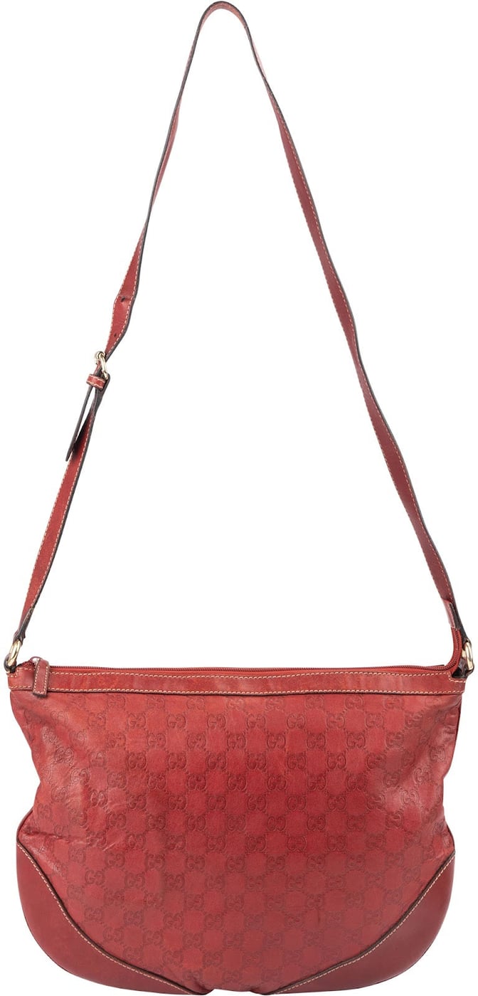 Gucci Guccissima Leather Messenger Crossbody Bag