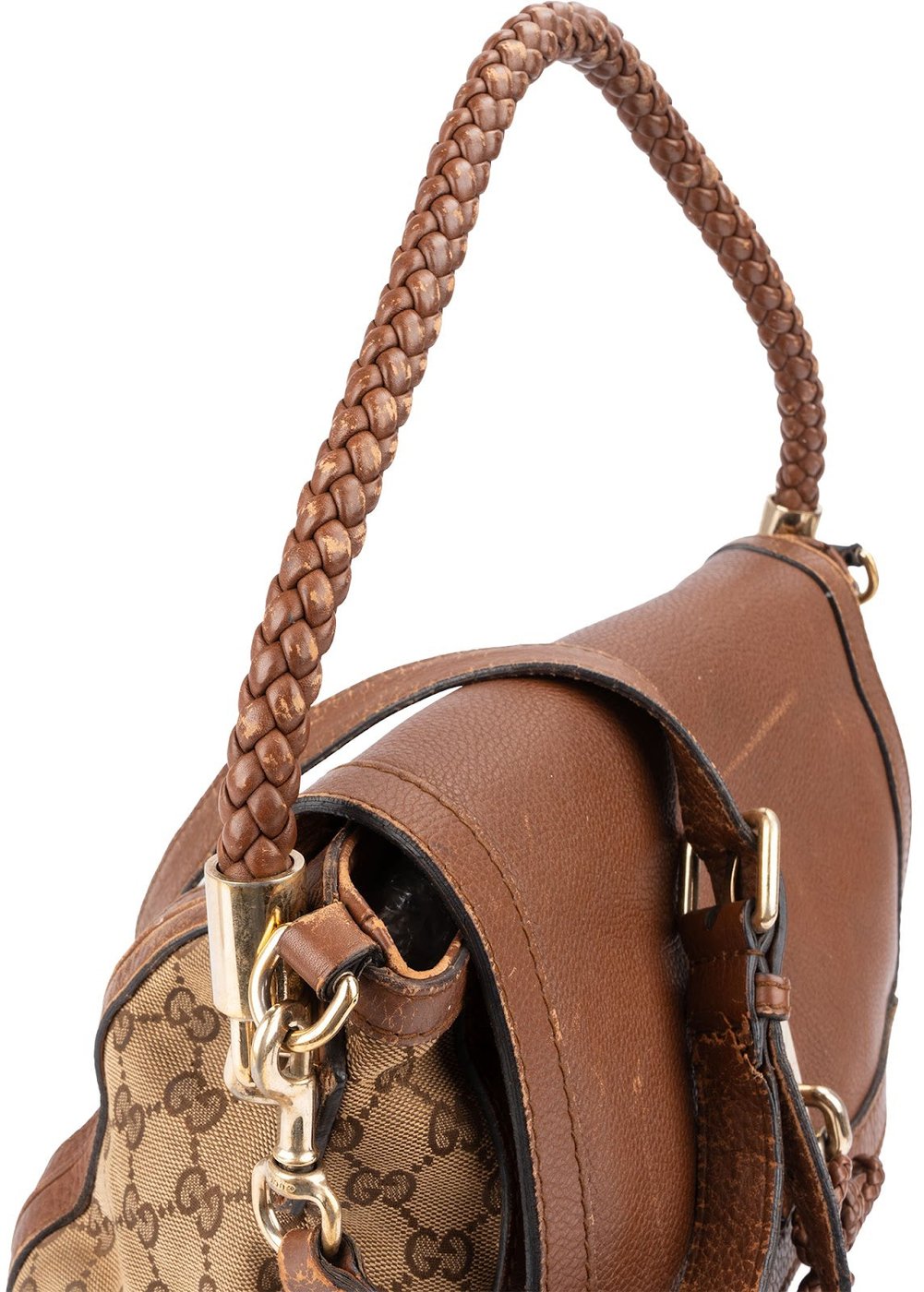 Gucci Monogram GG Canvas Bella Flap Handbag