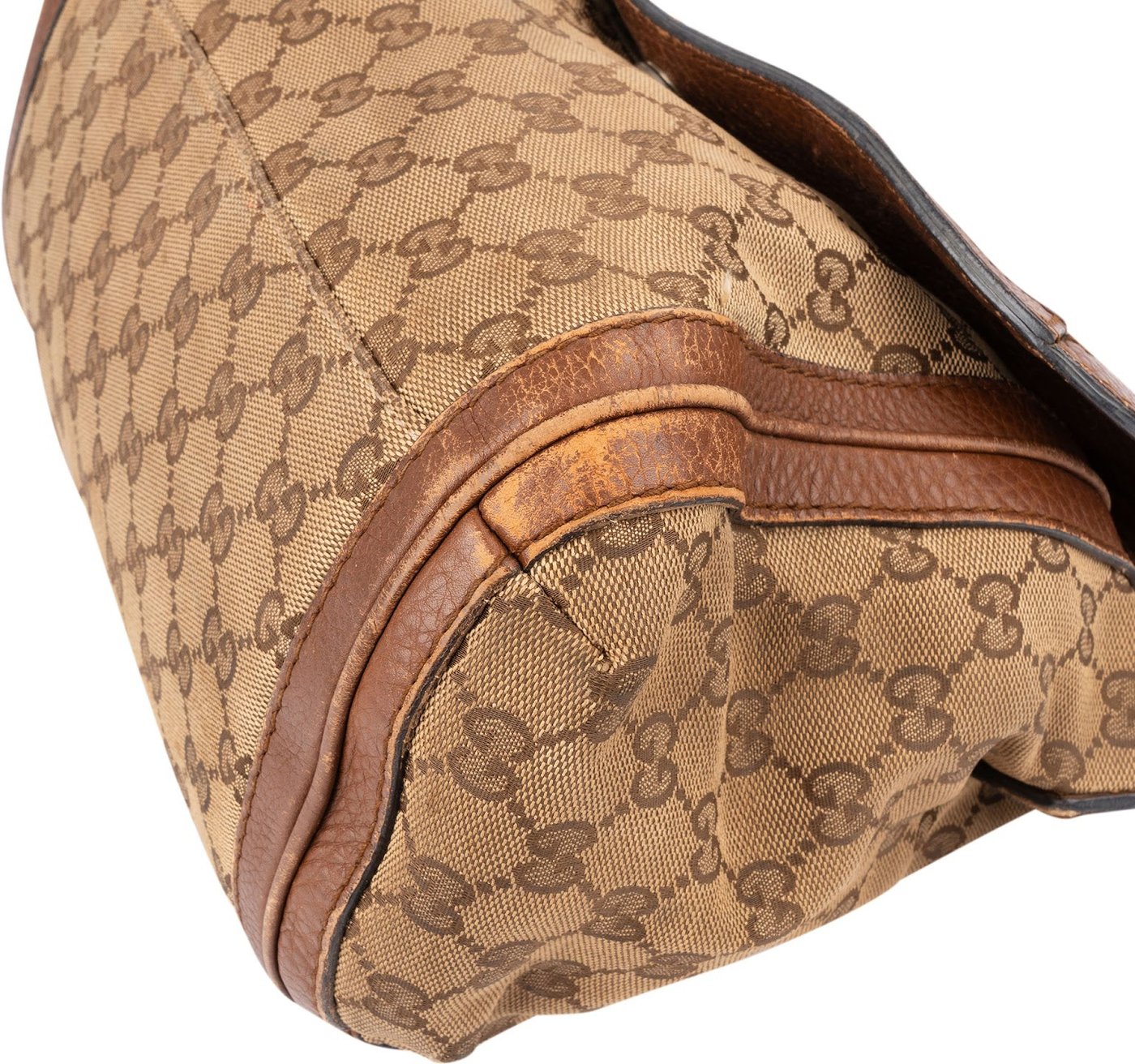 Gucci Monogram GG Canvas Bella Flap Handbag