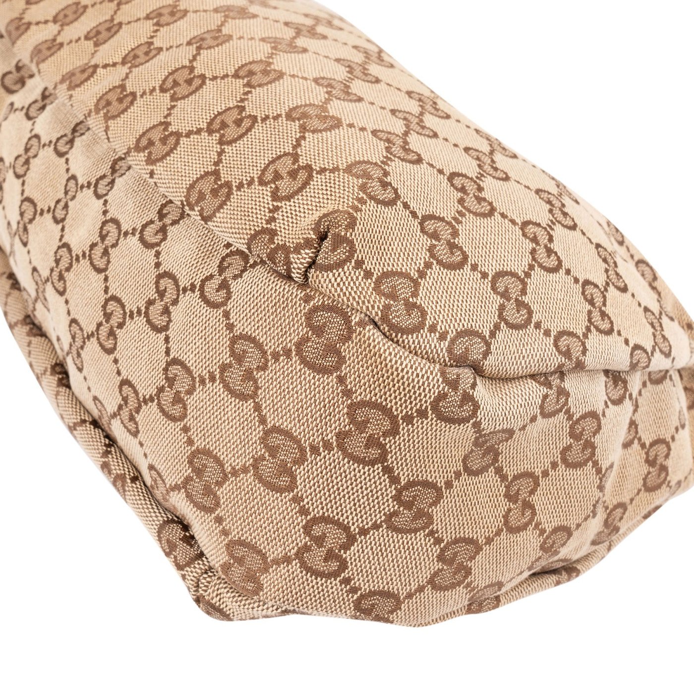 Gucci Monogram GG Canvas Web Hobo Shoulder Bag