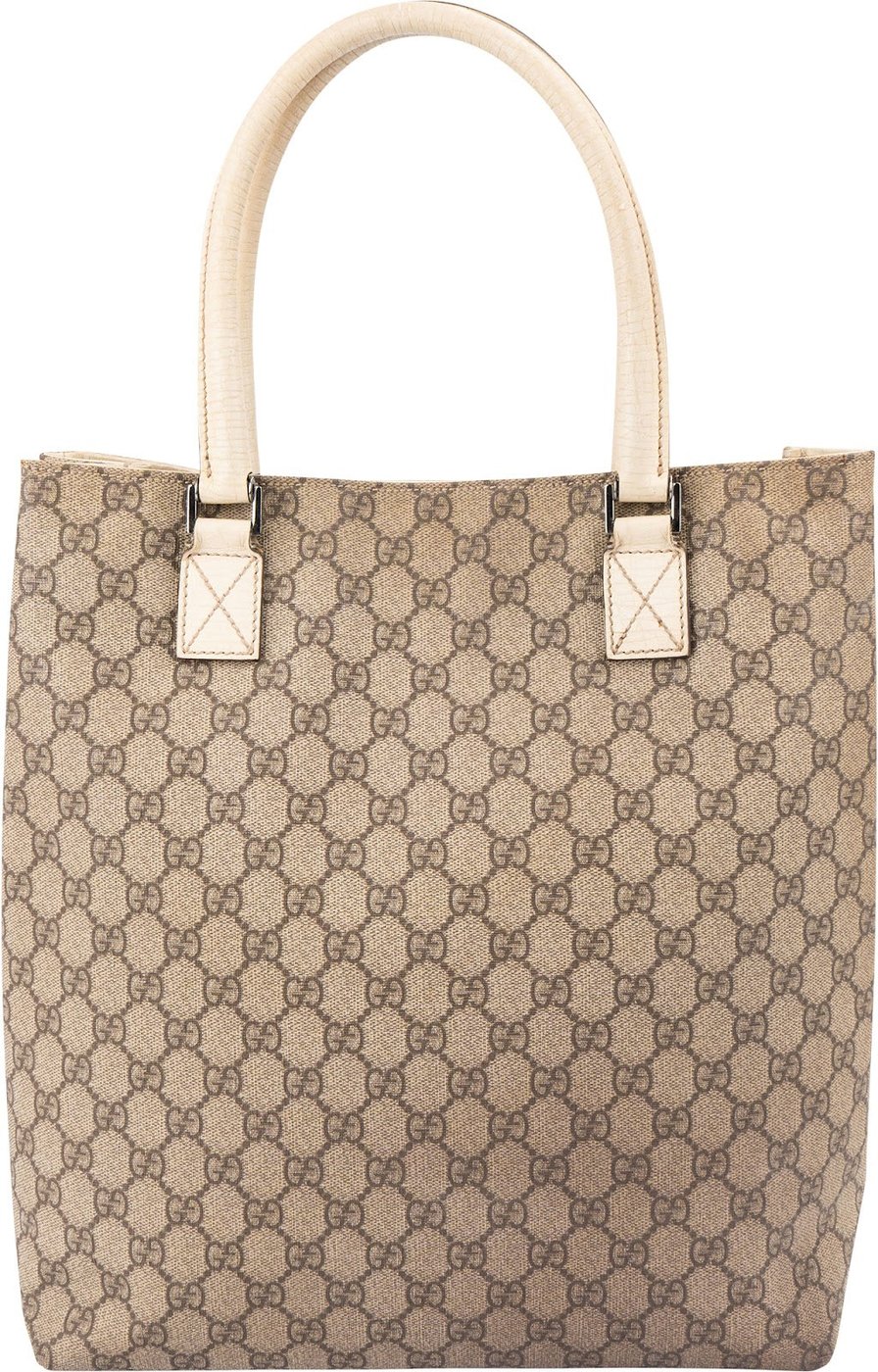 Gucci Monogram GG Supreme Canvas Tote Handbag