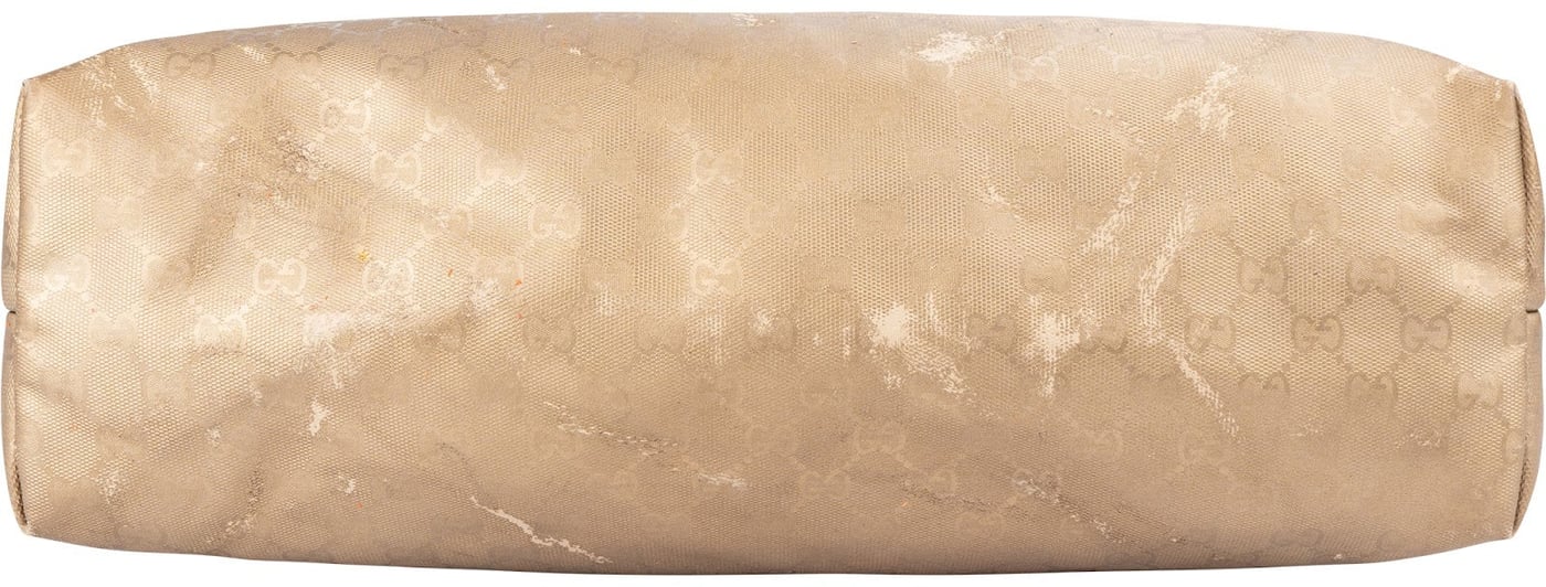 Gucci Golden Monogram GG Tote Shoulder Bag