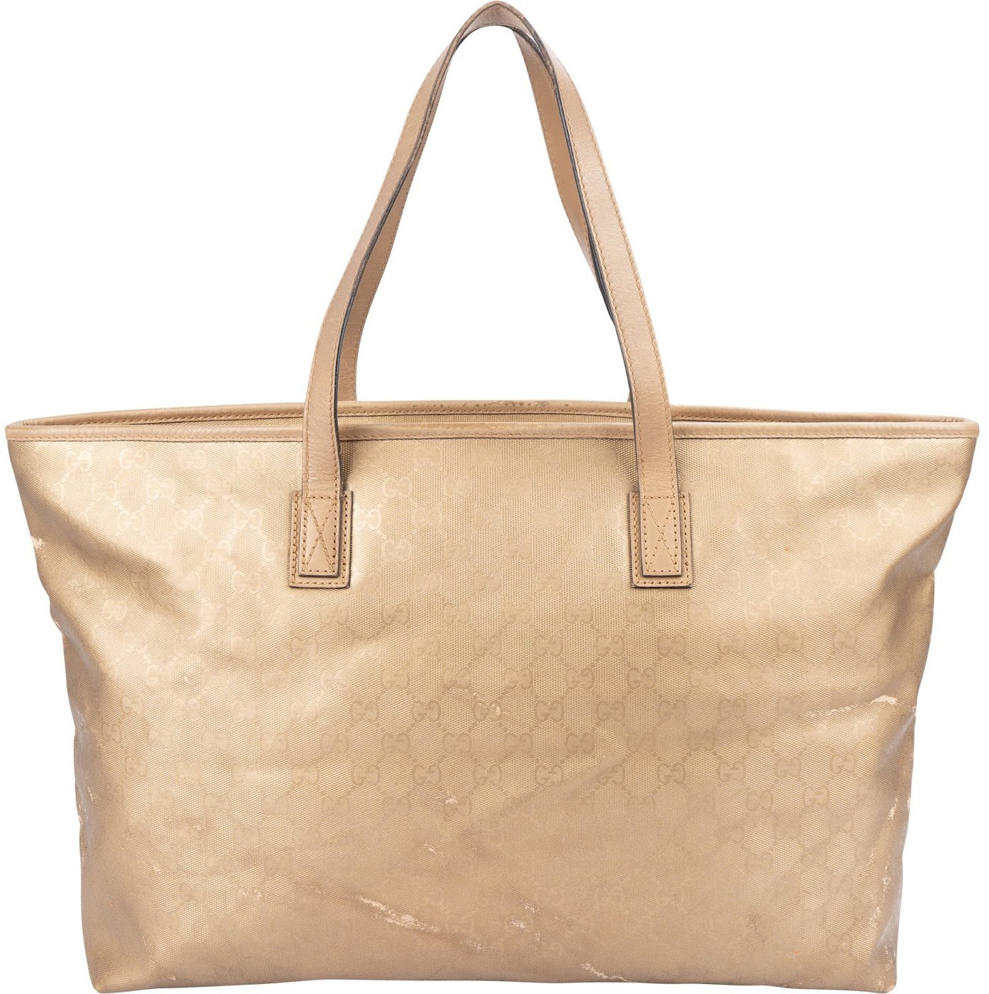 Gucci Golden Monogram GG Tote Shoulder Bag