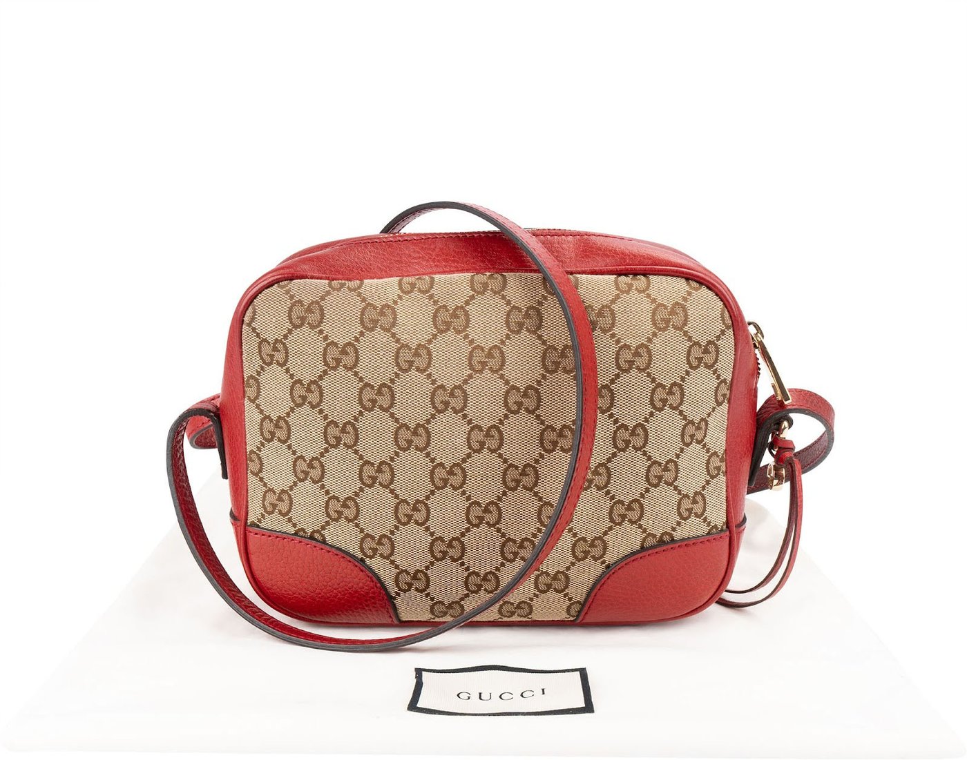 Gucci Monogram GG Canvas Bree Camera Crossbody Bag