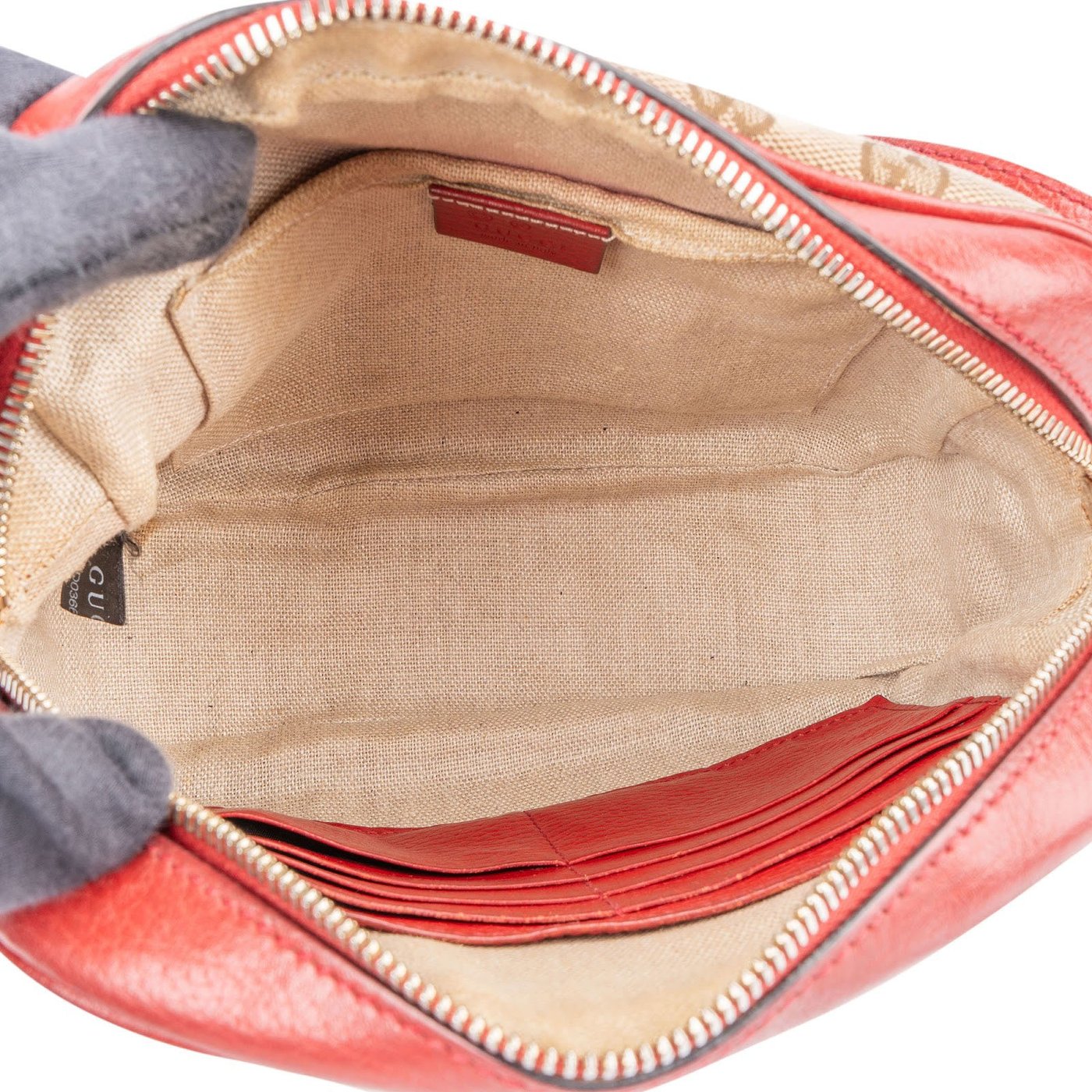 Gucci Monogram GG Canvas Bree Camera Crossbody Bag