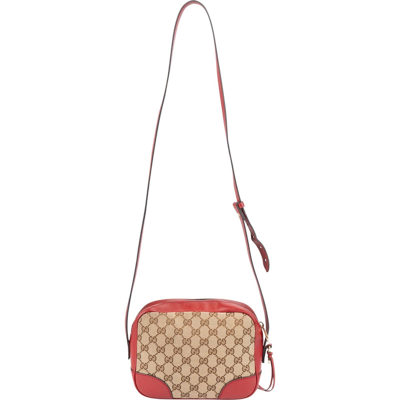 Gucci Monogram GG Canvas Bree Camera Crossbody Bag