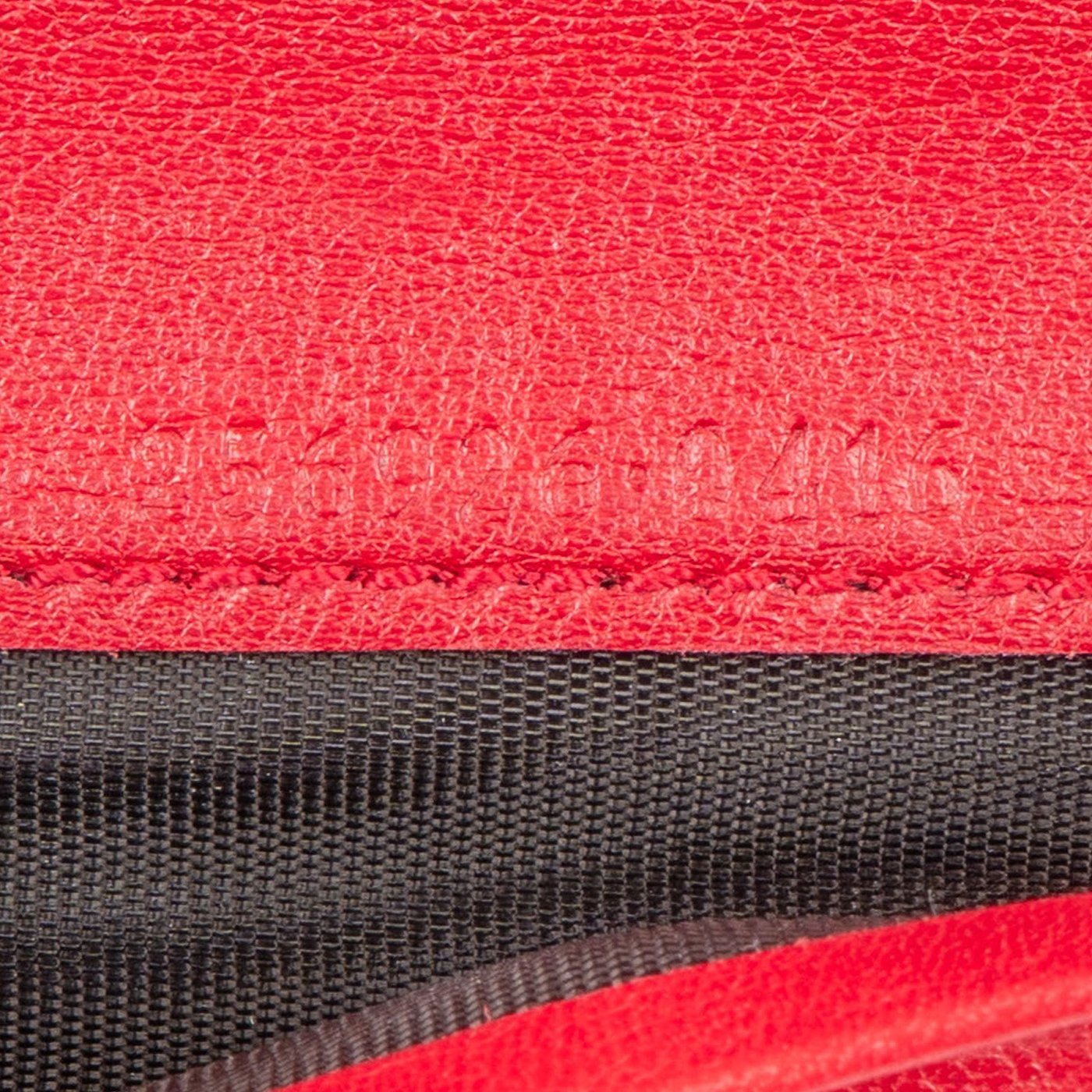 Gucci Red Microguccissima Leather Flap Continental Wallet