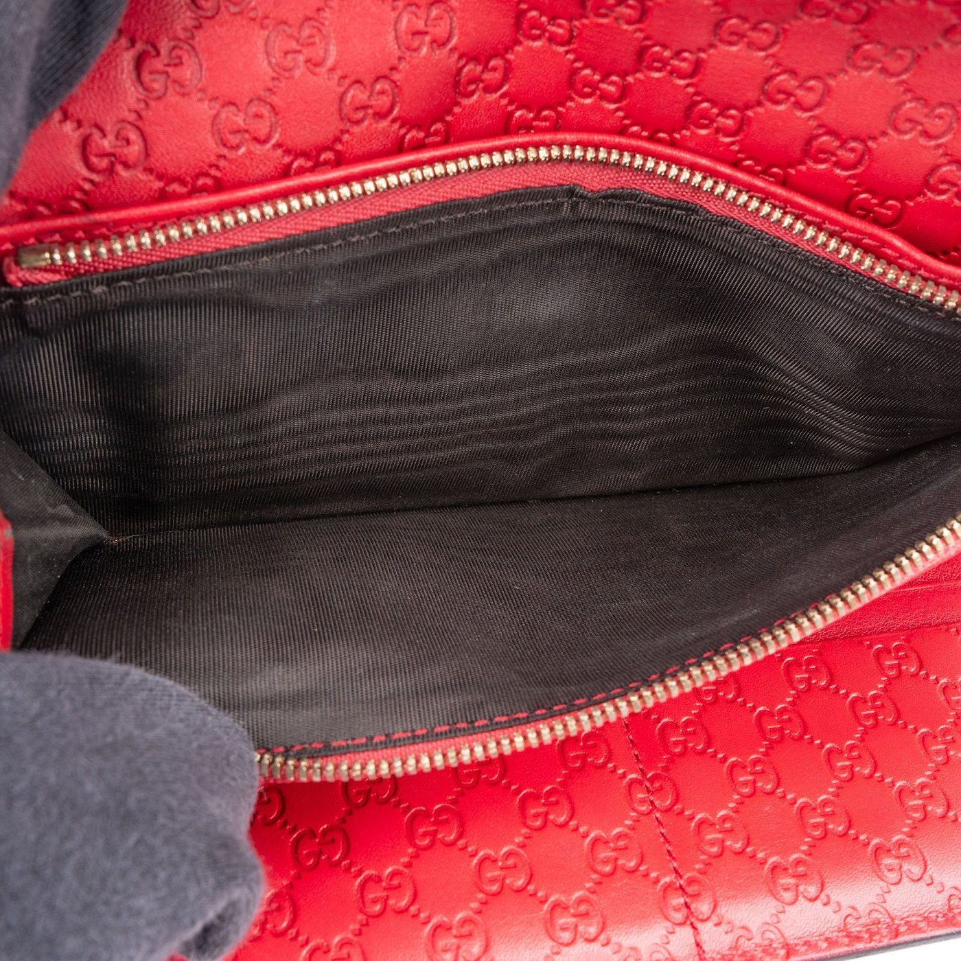 Gucci Red Microguccissima Leather Flap Continental Wallet