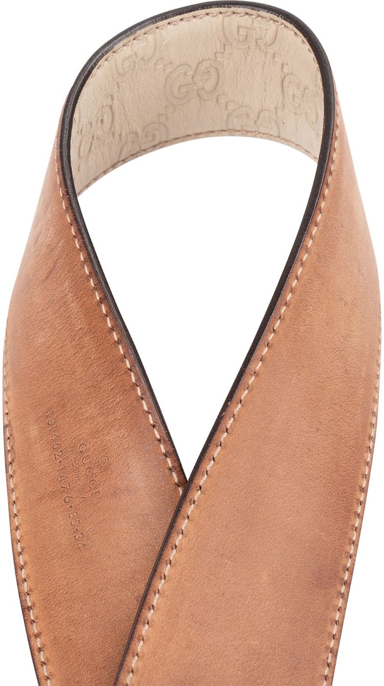 Gucci Guccissima Leather G-Buckle Belt (85 / 34)