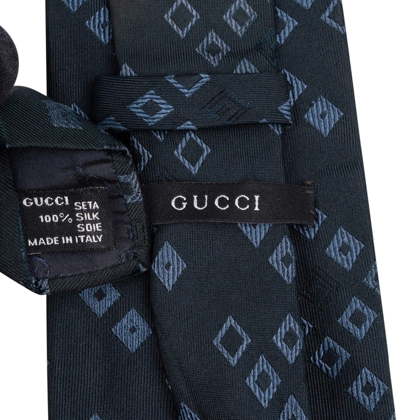 Gucci Monogram GG Diamond Pattern Tie Krawatte