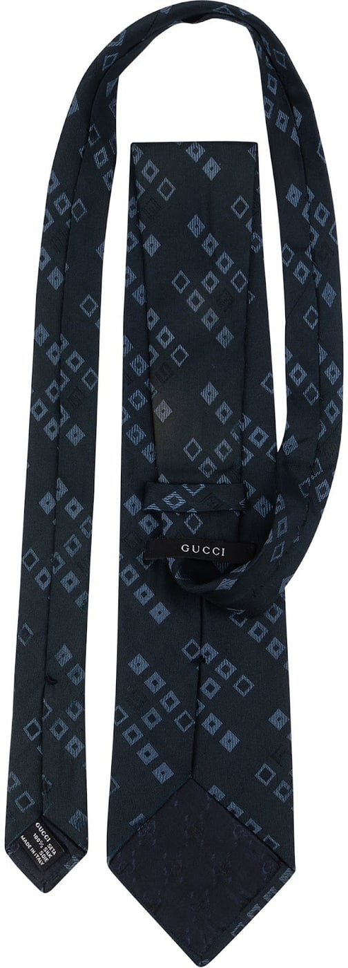 Gucci Monogram GG Diamond Pattern Tie Krawatte
