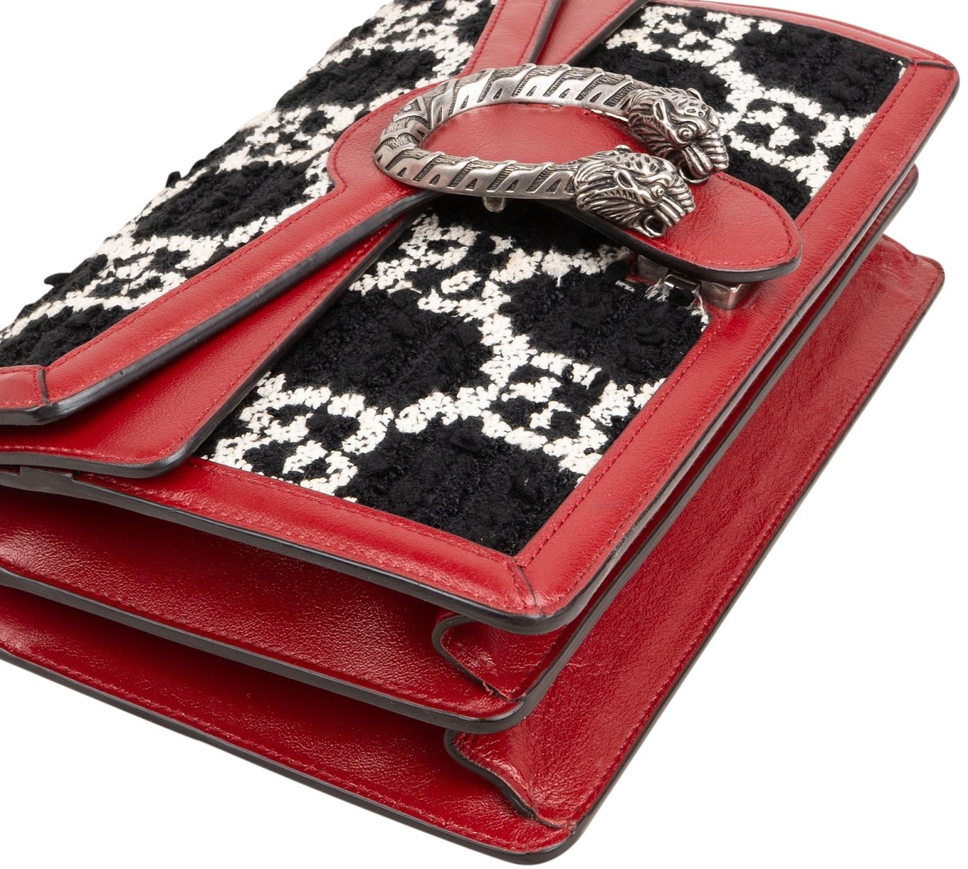 Gucci Monogram GG Tweed Dionysus Shoulder Shoulder Bag