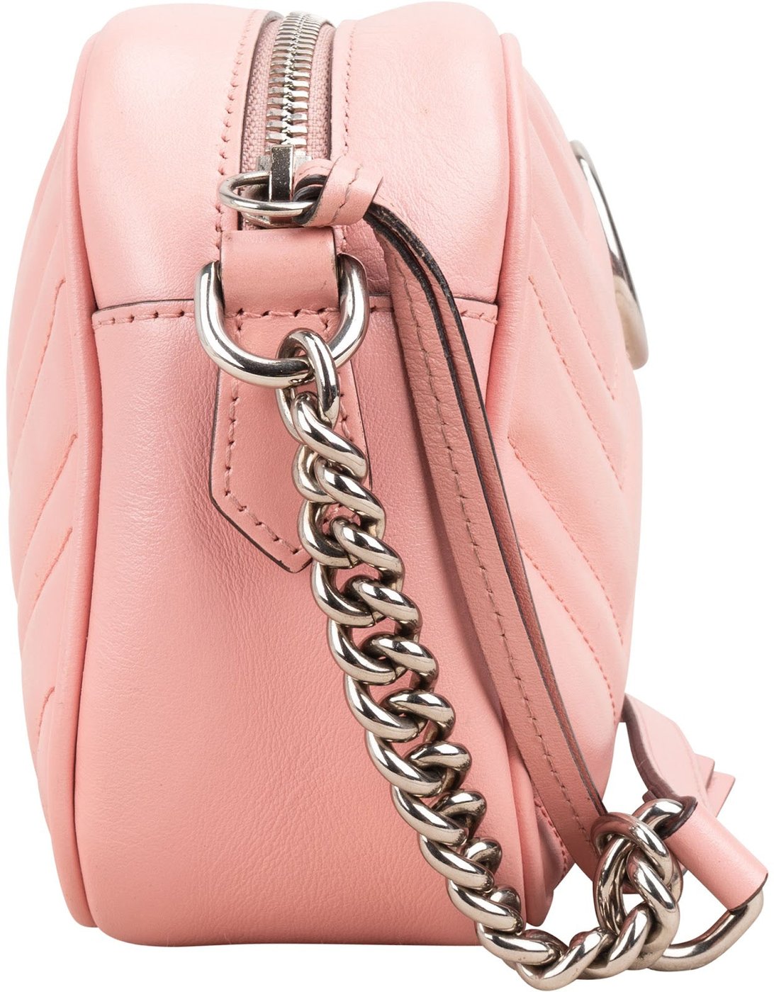 Gucci Monogram Matelassé Leather GG Marmont Camera Crossbody Bag