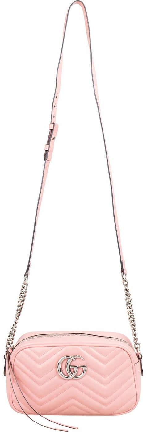 Gucci Monogram Matelassé Leather GG Marmont Camera Crossbody Bag