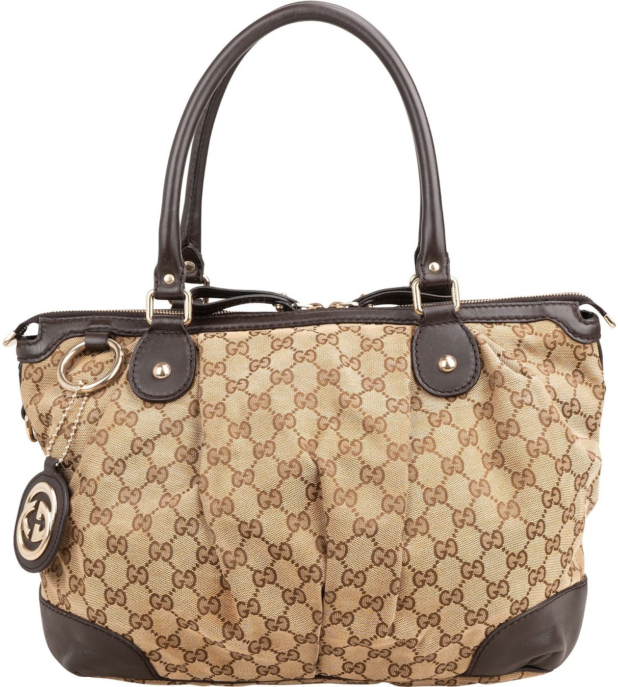 Gucci Monogram GG Canvas Sukey Tote Handbag