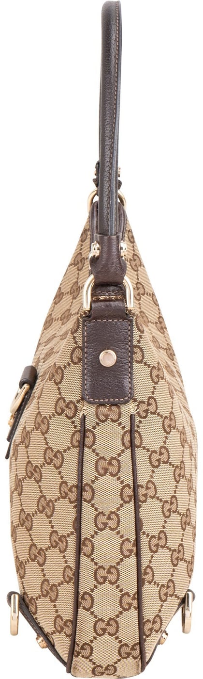 Gucci Monogram GG Canvas Abbey D-Ring Hobo Shoulder Bag
