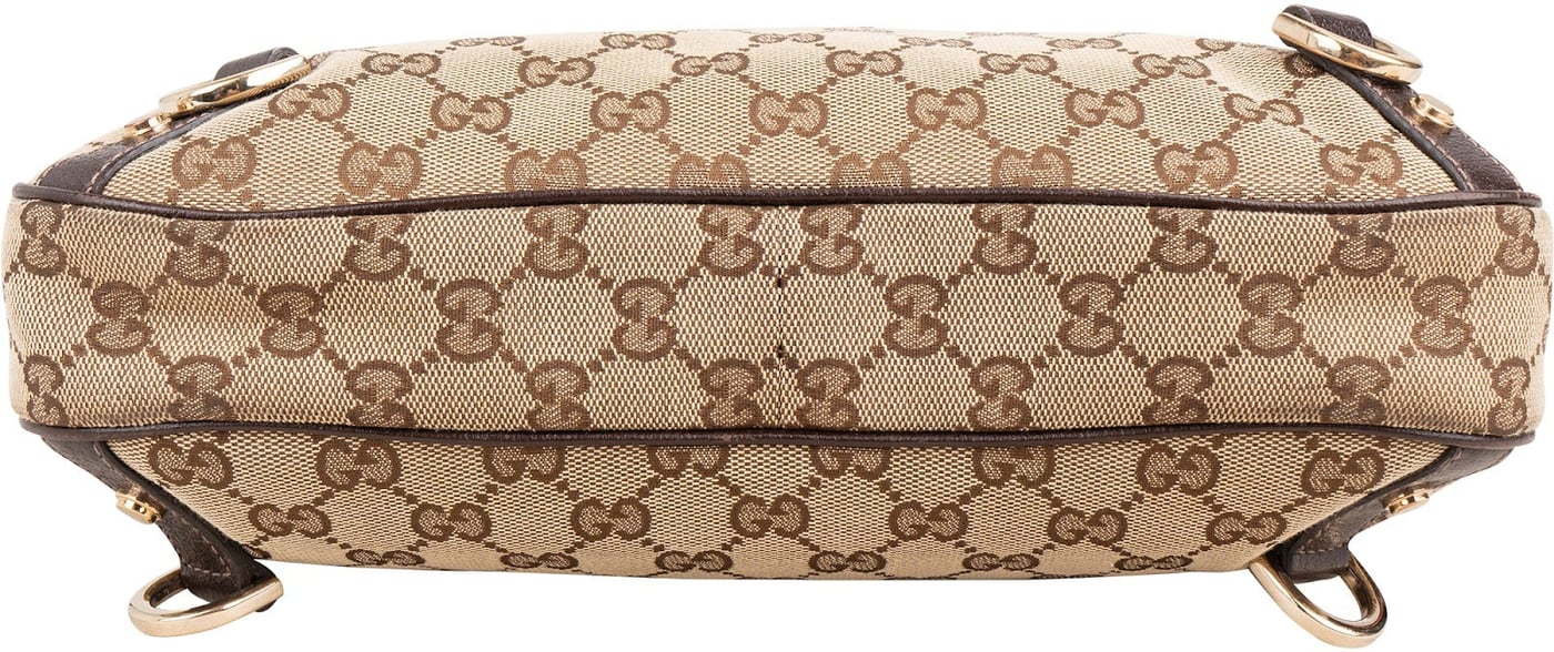 Gucci Monogram GG Canvas Abbey D-Ring Hobo Shoulder Bag