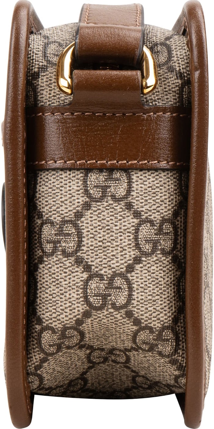 Gucci Monogram Neo Vintage GG Supreme Small Messenger Crossbody Bag