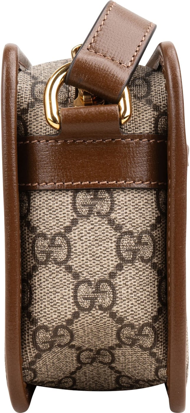 Gucci Monogram Neo Vintage GG Supreme Small Messenger Crossbody Bag
