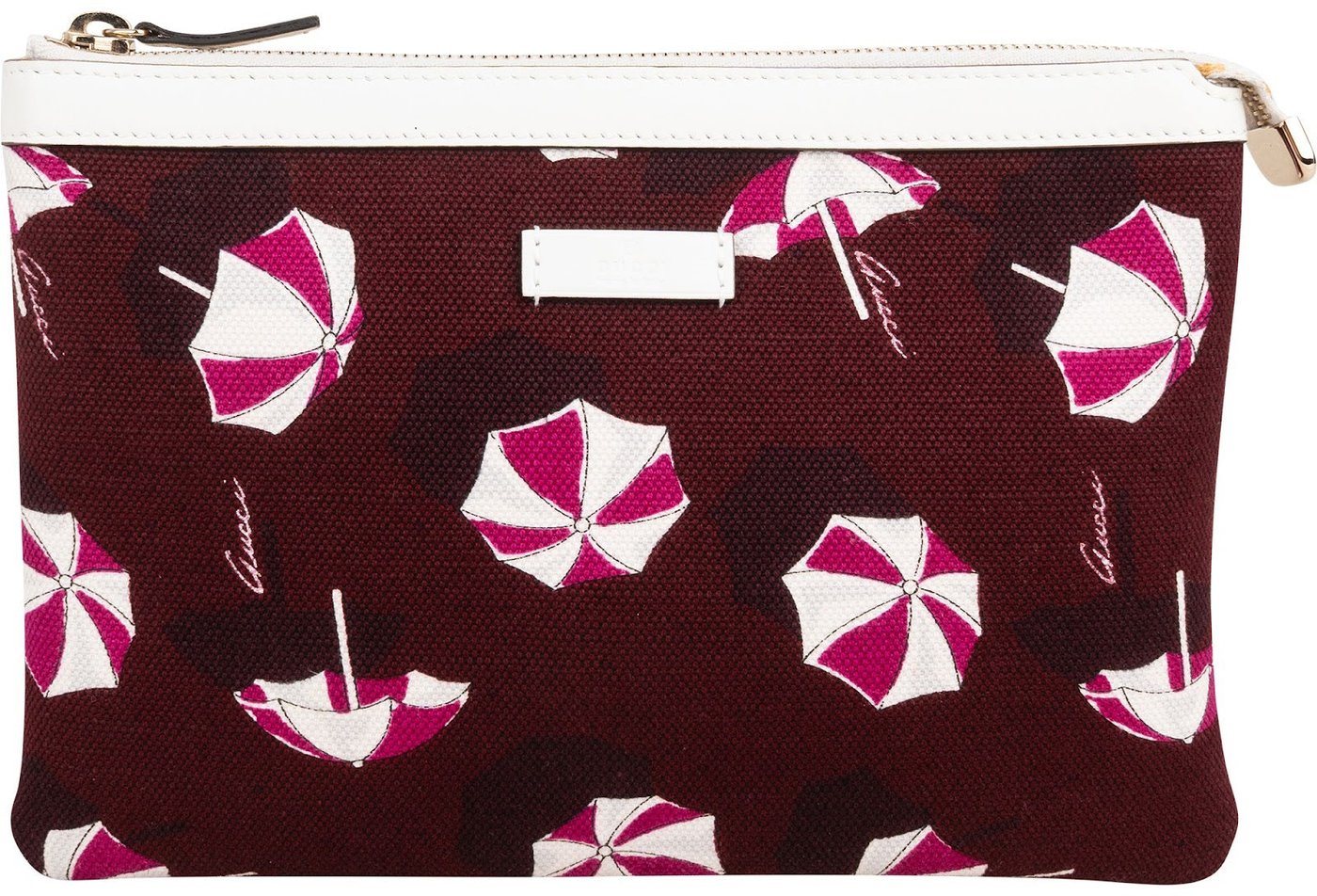 Gucci Canvas Umbrella Print Pouch Bag