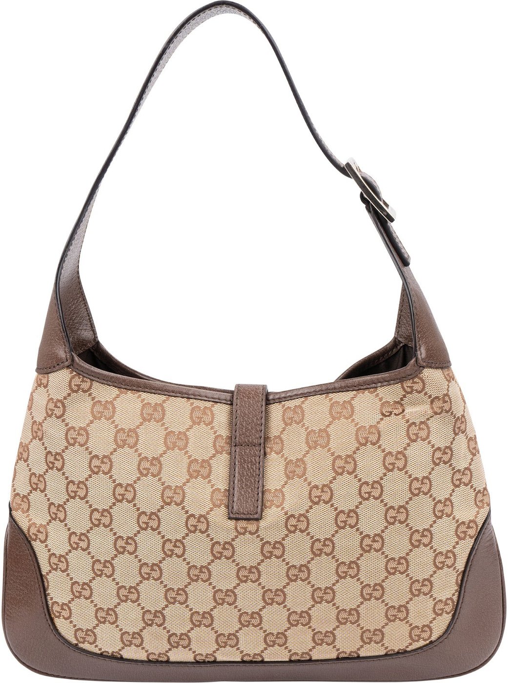 Gucci Monogram GG Canvas Jackie O Web Shoulder Bag New Model