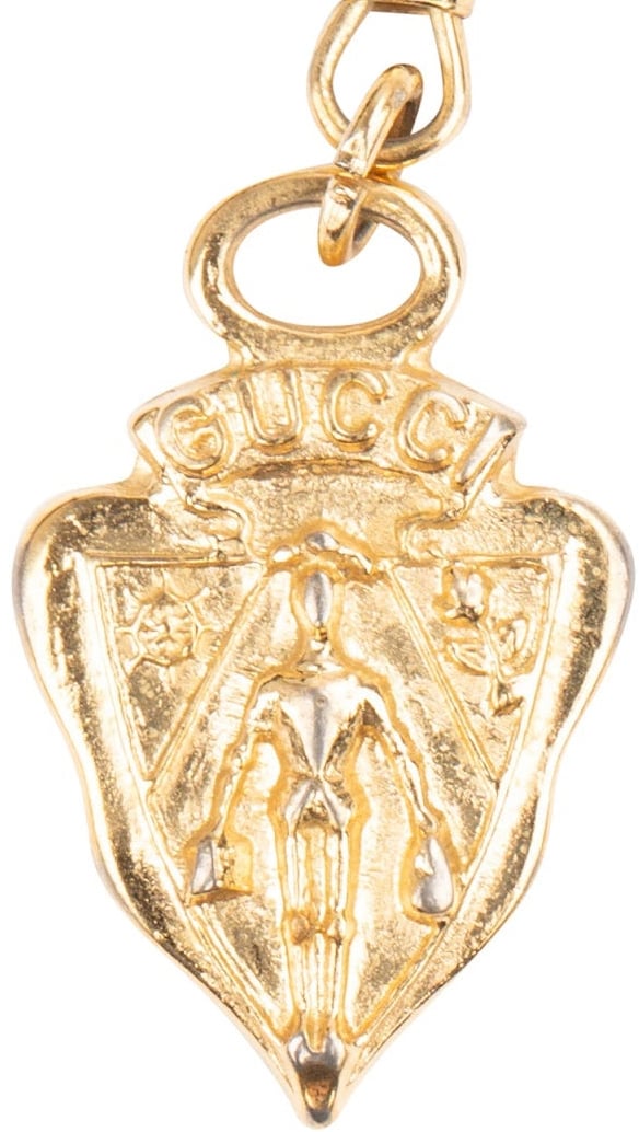 Gucci Golden Knight Crest Bag Charm Pendant