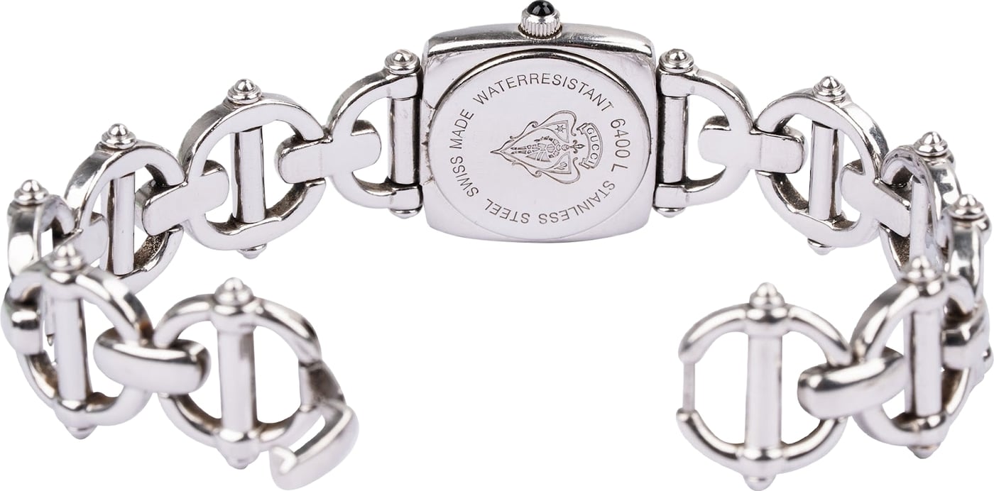 Gucci Silver Tone 6400L Horsebit Woman Watch