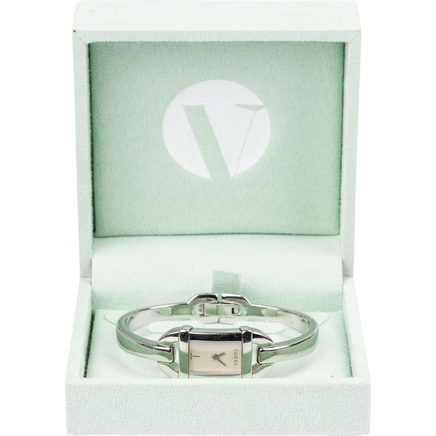 Gucci Silver Tone 6800L Woman Watch