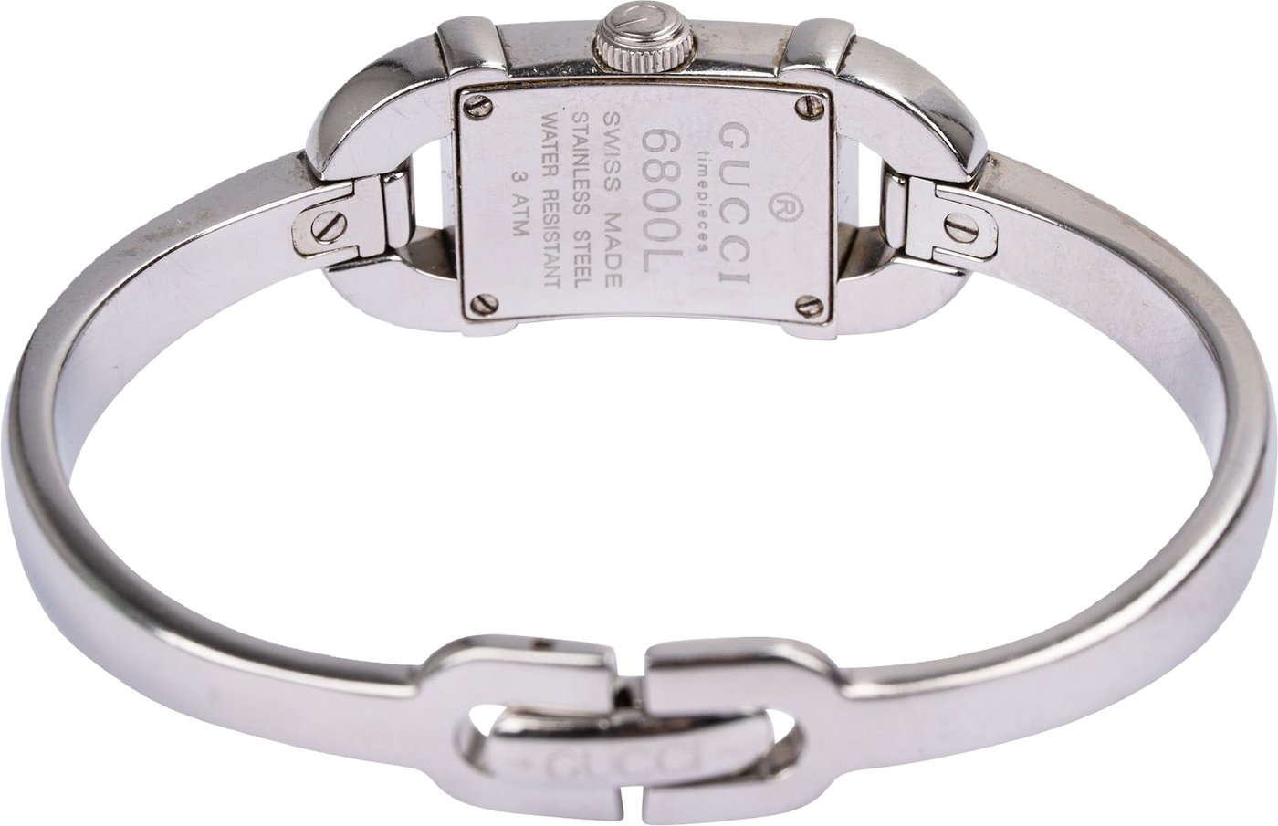 Gucci Silver Tone 6800L Woman Watch