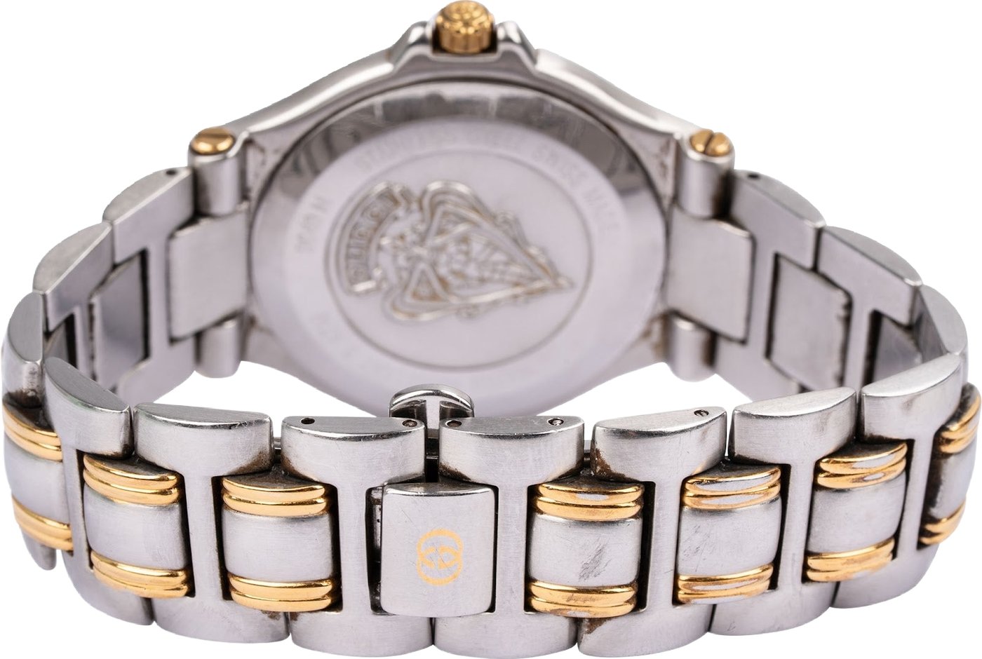 Gucci Two-Tone Black Dial 9040M Watch