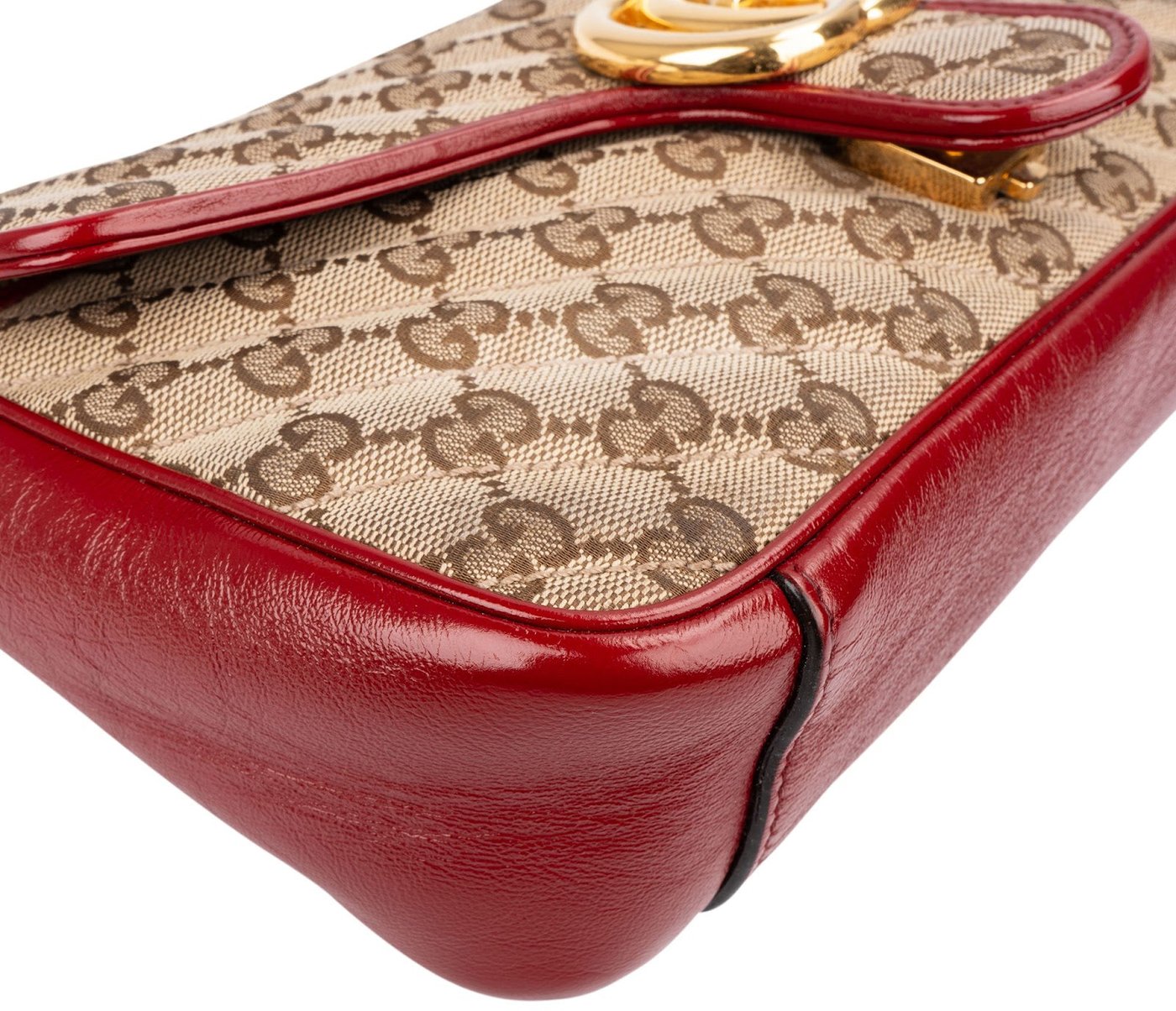 Gucci Monogram GG Quilted Canvas Marmont Crossbody Bag
