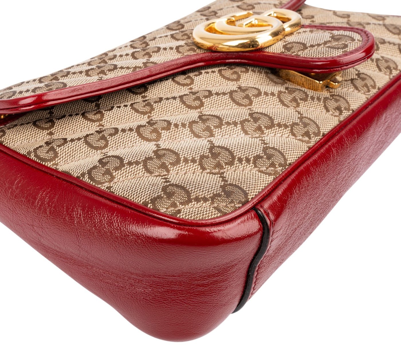 Gucci Monogram GG Quilted Canvas Marmont Crossbody Bag