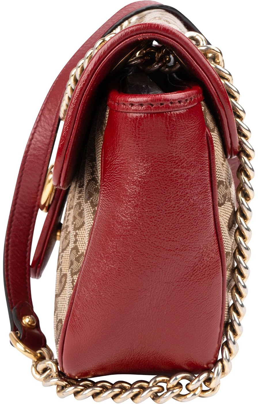 Gucci Monogram GG Quilted Canvas Marmont Crossbody Bag