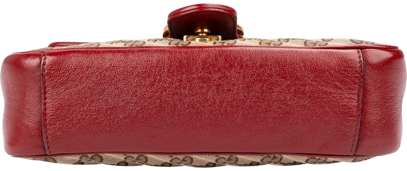 Gucci Monogram GG Quilted Canvas Marmont Crossbody Bag