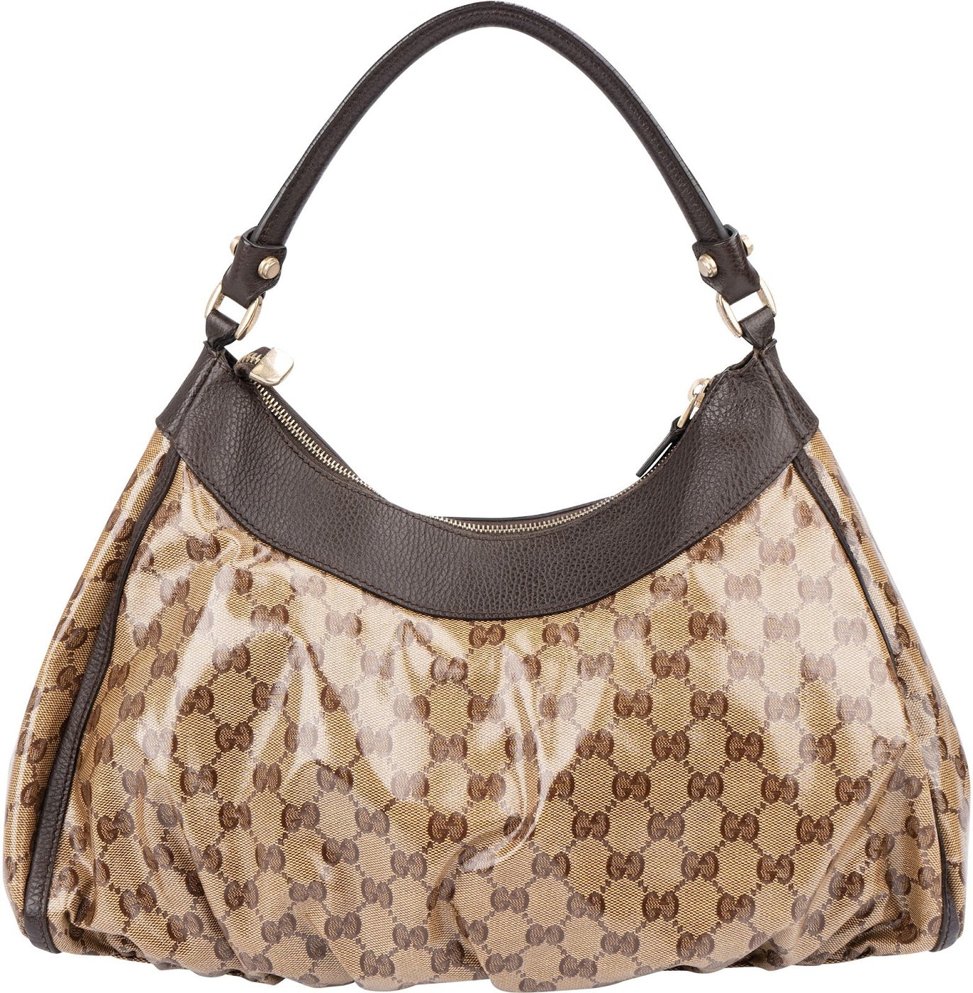 Gucci Monogram GG Coated Canvas Abbey D-Ring Hobo Shoulder Bag