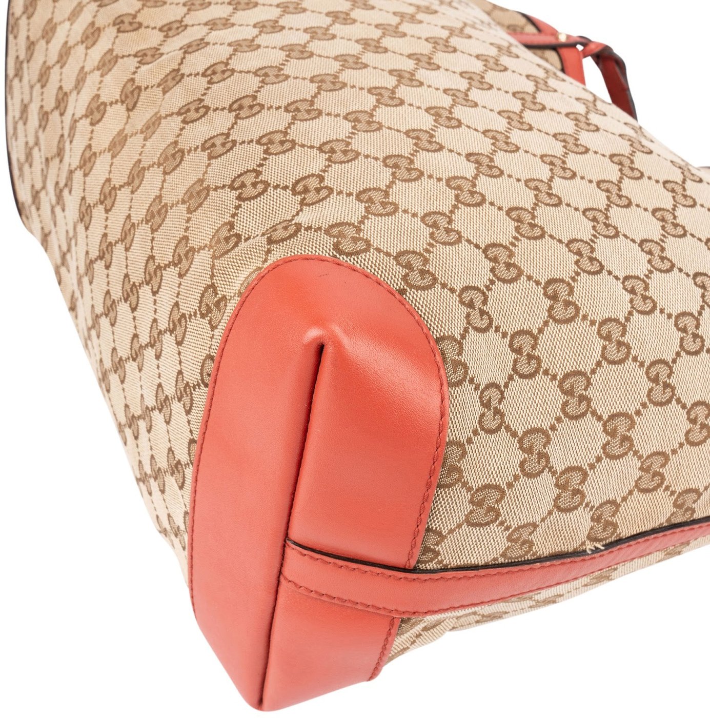 Gucci Monogram GG Canvas Large Bree Tote Shoulder Bag