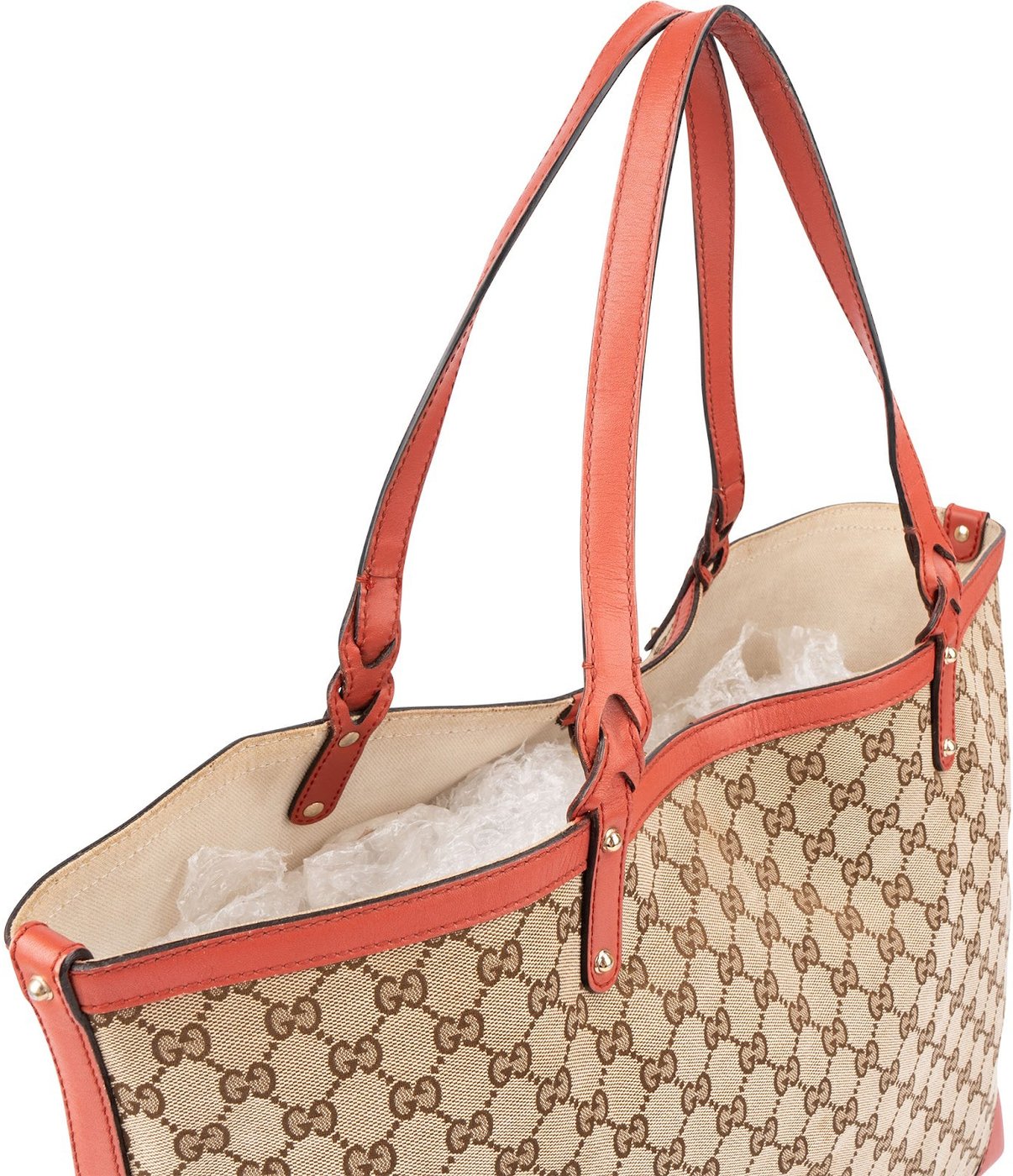 Gucci Monogram GG Canvas Large Bree Tote Shoulder Bag