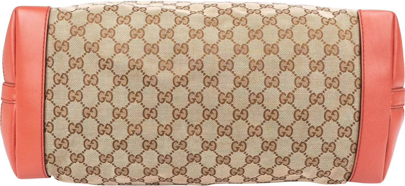Gucci Monogram GG Canvas Large Bree Tote Shoulder Bag