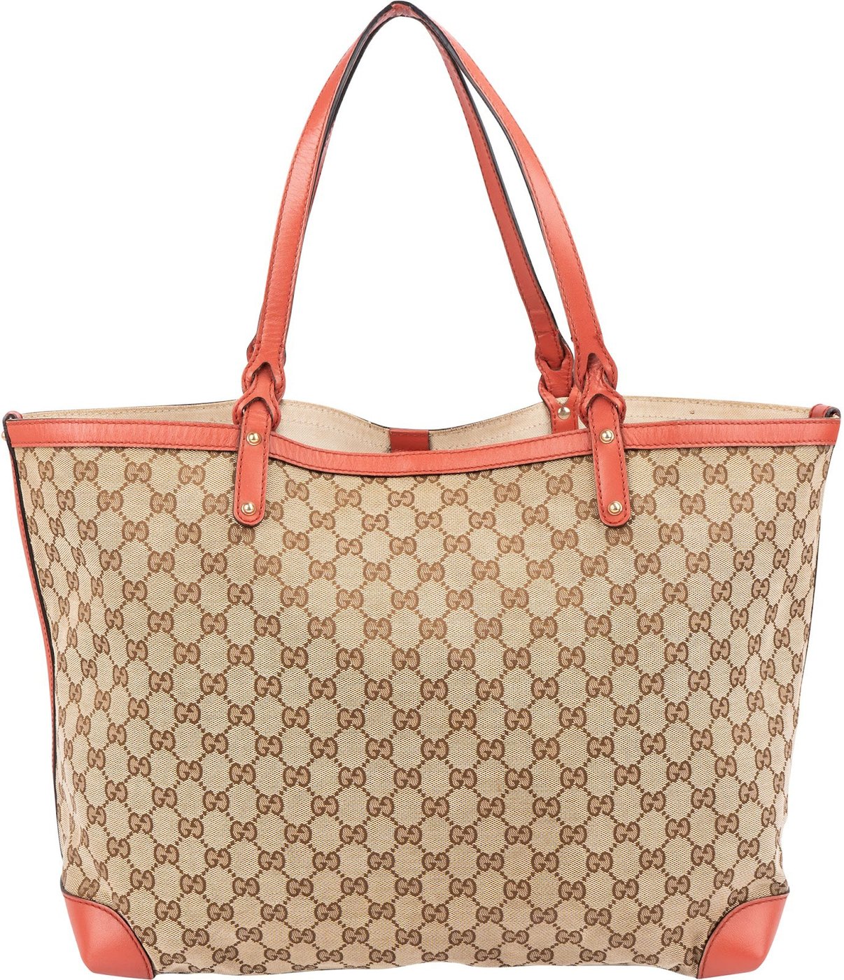 Gucci Monogram GG Canvas Large Bree Tote Shoulder Bag