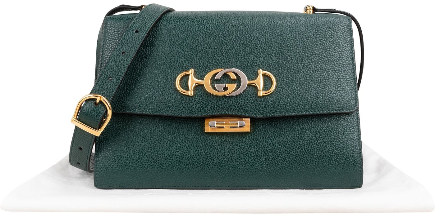 Gucci Grained Leather Zumi GG Small Crossbody Bag