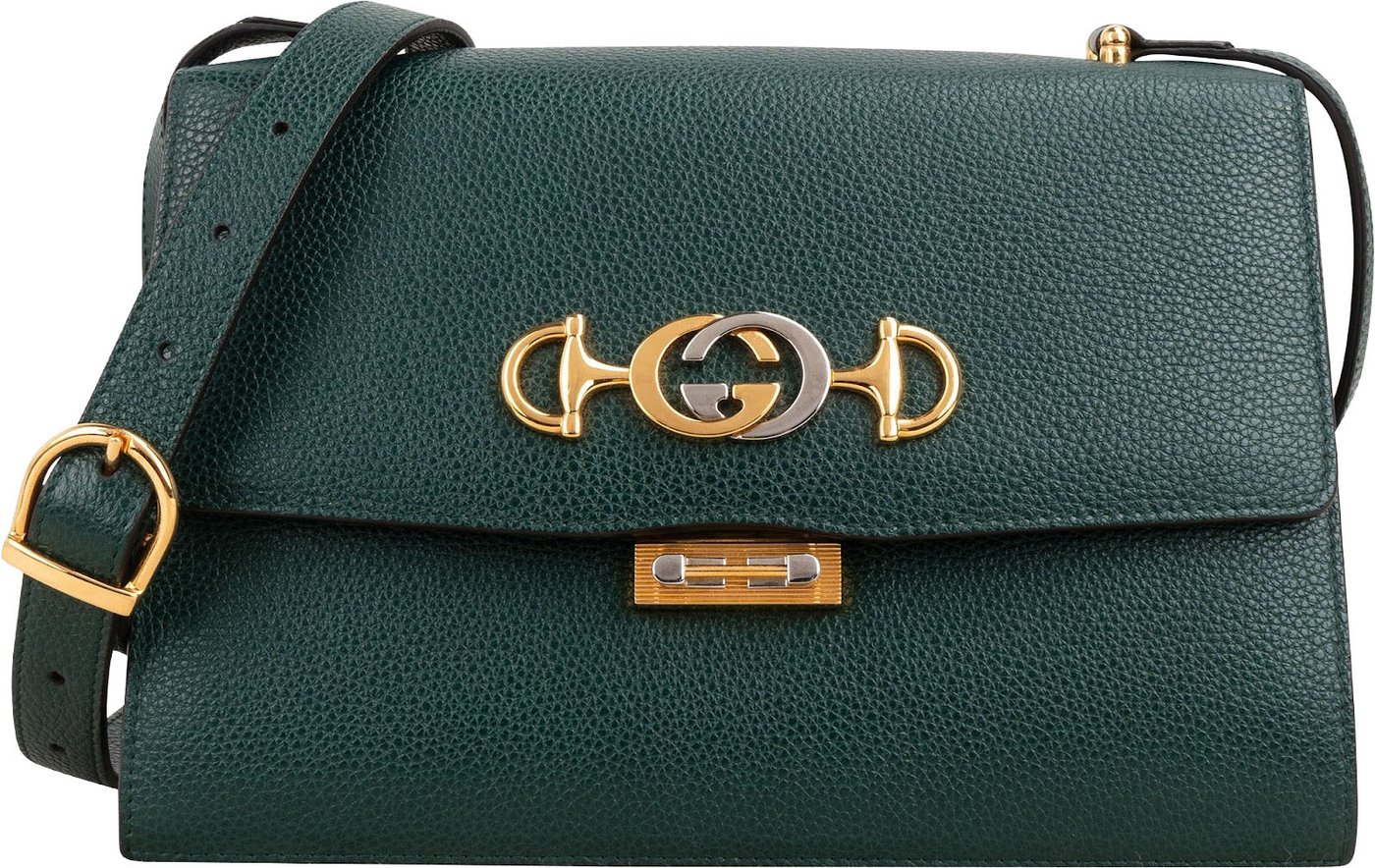 Gucci Grained Leather Zumi GG Small Crossbody Bag