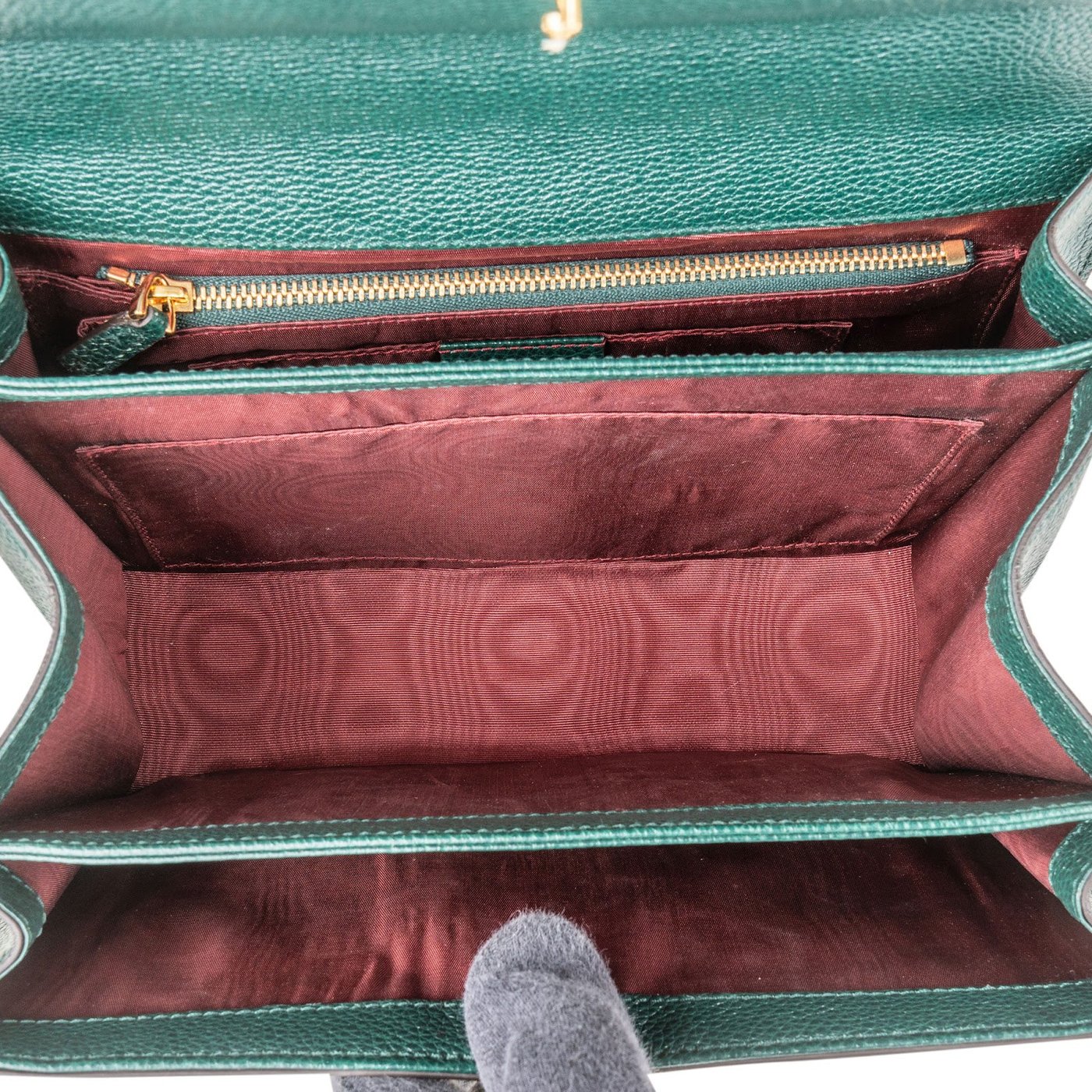 Gucci Grained Leather Zumi GG Small Crossbody Bag