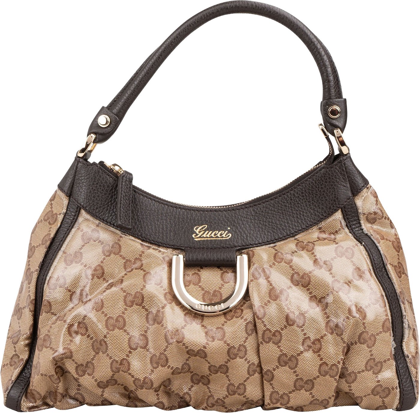 Gucci Monogram Coated Canvas GG Abbey D-Ring Shoulder Bag